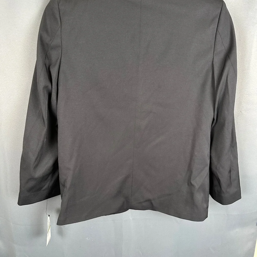 Calvin Klein Boys Black Slim Fit Husky Stretch Suit Jacket Blazer Size 14 H